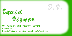 david vizner business card
